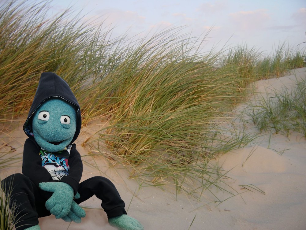 Sonne Person am Strand